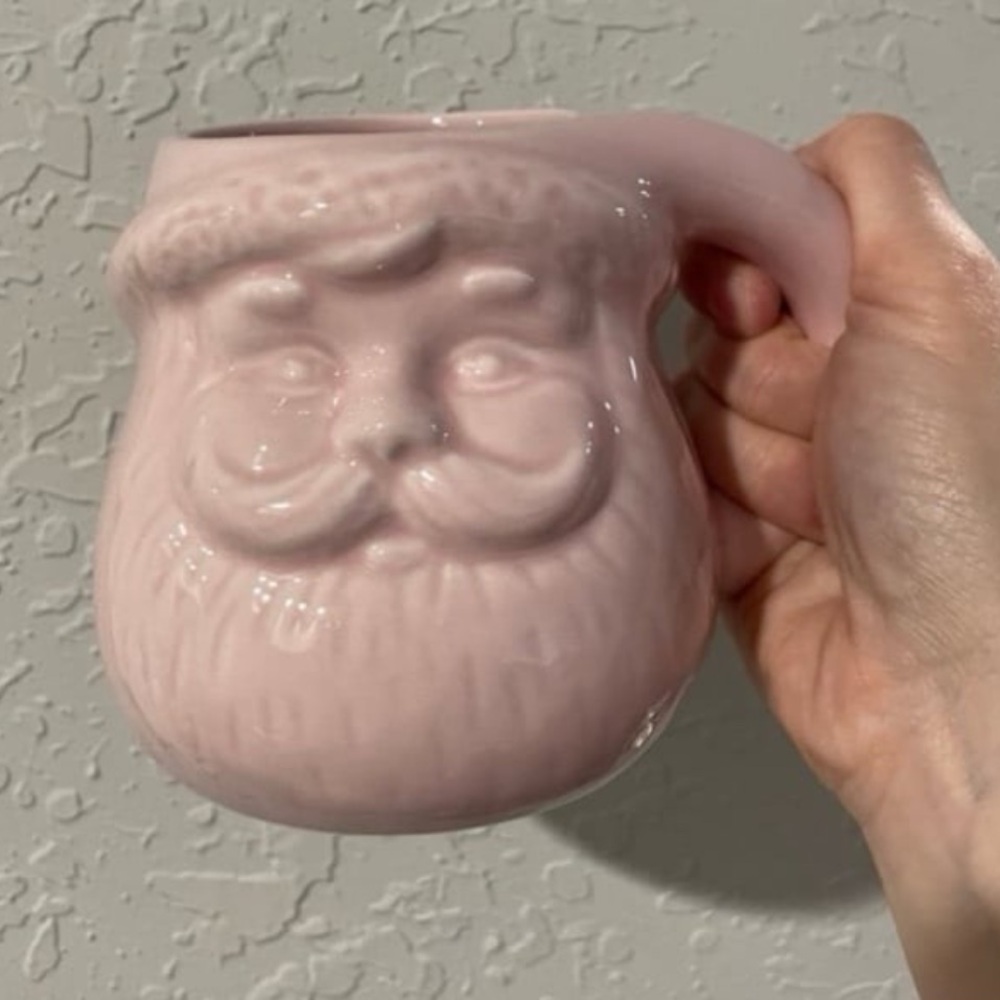 Target Bullseye Playground Pink Santa Christmas Mug